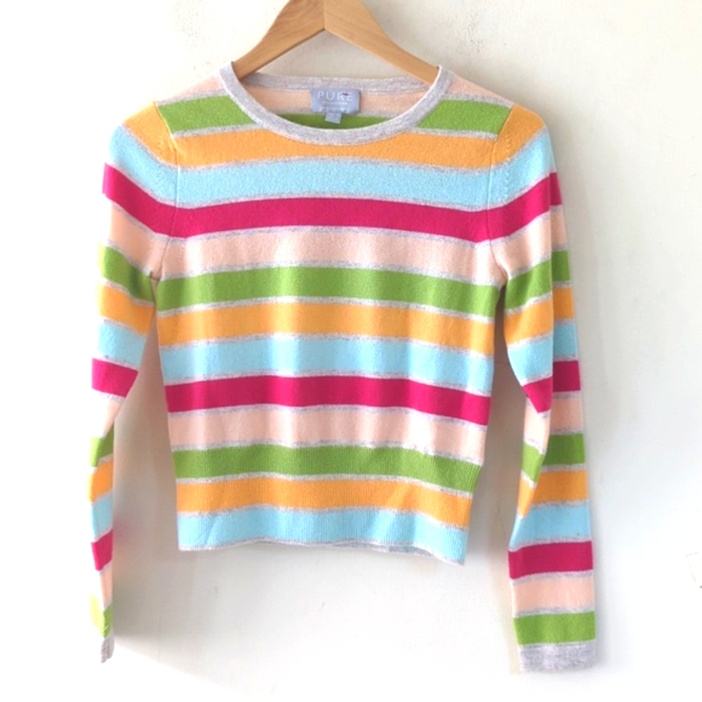 Pure Collection Cashmere Striped Sweater 2